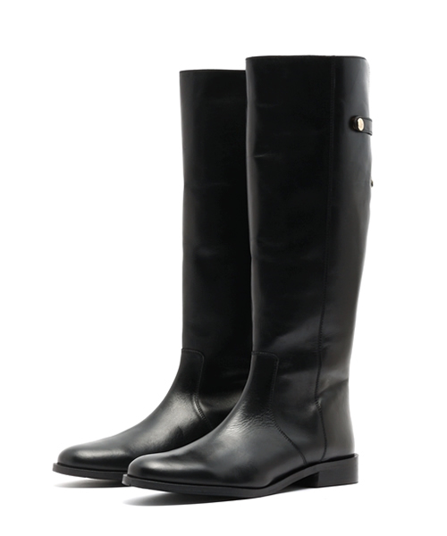 Au BANNISTER（オゥバニスター）の「バックジップジョッキーブーツ（ブーツ・レディース・ブラック/ネイビー・35/36/37/39/38）」の2枚目の写真