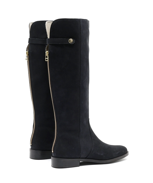 Au BANNISTER（オゥバニスター）の「バックジップジョッキーブーツ（ブーツ・レディース・ブラック/ネイビー・35/36/37/39/38）」の5枚目の写真