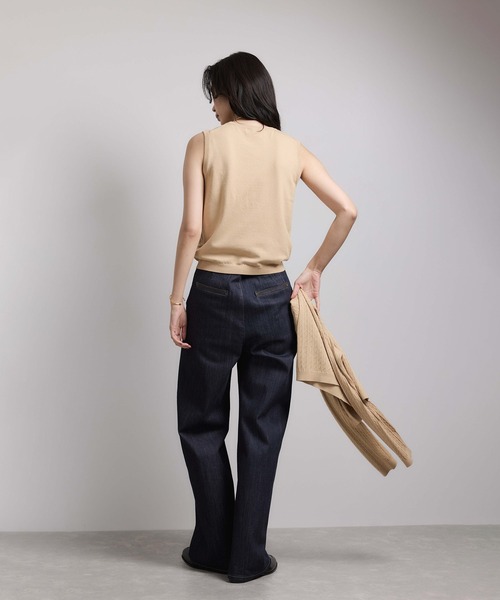 ROPE'(ロペ)の「ミニケーブルセパレートカーディガン(アンサンブル)/ イージーケア(カーディガン/ボレロ・レディース・ベージュ/ピンク系その他2・FREE)」の5枚目の写真