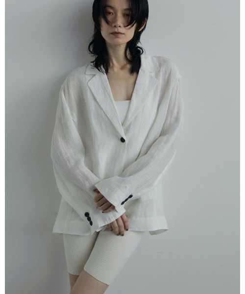 Linen Sheer Jacket（テーラードジャケット）｜anuke（アンヌーク）の