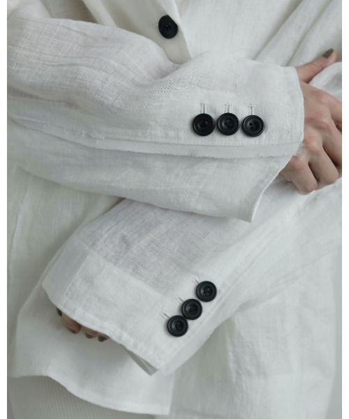 Linen Sheer Jacket（テーラードジャケット）｜anuke（アンヌーク）の