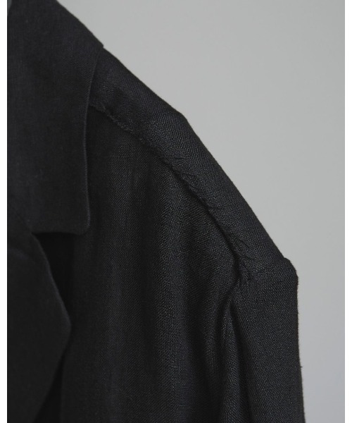 anuke（アンヌーク）の「Linen Sheer Jacket（テーラードジャケット・レディース・ホワイト/ブラック・36inch/38inch）」の15枚目の写真