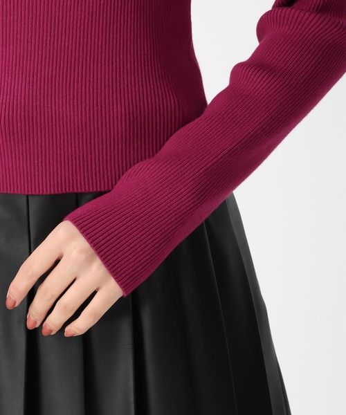 31 Sons de mode(トランテアン ソン ドゥ モード)の「2025秋冬新作 フリルカラーニット(ニット/セーター・レディース・ピンク/ブラック/オフホワイト・フリ-)」の20枚目の写真