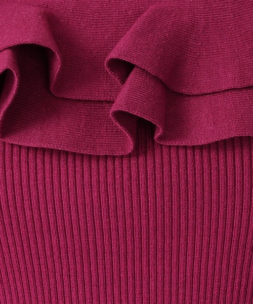 31 Sons de mode(トランテアン ソン ドゥ モード)の「2025秋冬新作 フリルカラーニット(ニット/セーター・レディース・ピンク/ブラック/オフホワイト・フリ-)」の18枚目の写真