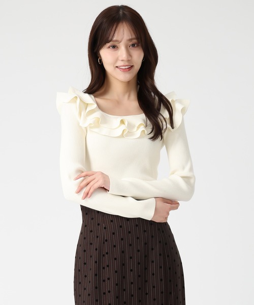 ルネ♡フリルニット セール】2025秋冬新作 フリルカラーニット（ニット/セーター）｜31