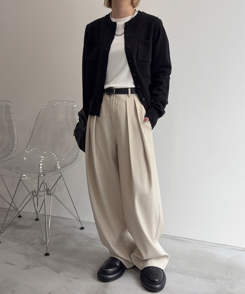 meilmada(メイルマダ)の「ロングスリーブストレッチロンT(Tシャツ/カットソー・レディース・ブラック/ホワイト/グレー/ブルー・FREE)」の14枚目の写真