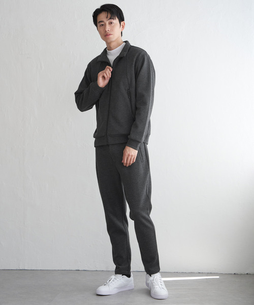 ikka(イッカ)の「【セットアップ対応】ダブルフェイスカノコ2wayジップパーカ(パーカー・メンズ・ブラック/スモークグレー・M/L/XL/S)」の21枚目の写真