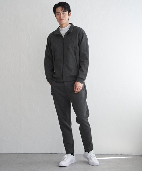 ikka(イッカ)の「【セットアップ対応】ダブルフェイスカノコ2wayジップパーカ(パーカー・メンズ・ブラック/スモークグレー・M/L/XL/S)」の14枚目の写真