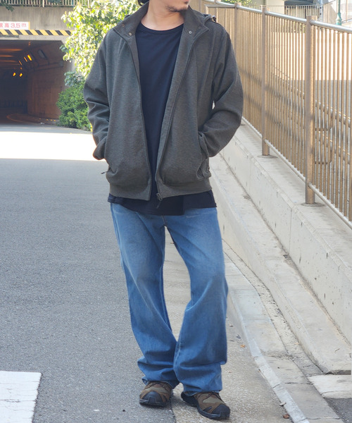 ikka(イッカ)の「【セットアップ対応】ダブルフェイスカノコ2wayジップパーカ(パーカー・メンズ・ブラック/スモークグレー・M/L/XL/S)」の6枚目の写真