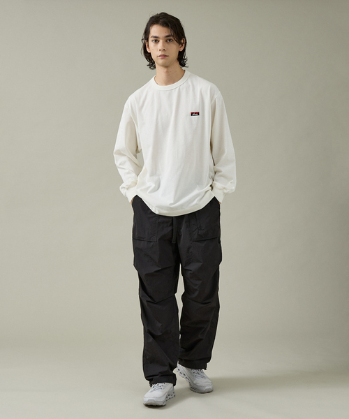 NANGA（ナンガ）の「【NANGA /ナンガ]】ECO HYBRID BOX EMBROIDERY L/STEE/ ボックスロゴ刺繍ロングTシャツ/ロゴ/長袖/ユニセックス【WEB限定】（Tシャツ/カットソー・メンズ・グレー/ホワイト/ブラック・L/M）」の5枚目の写真