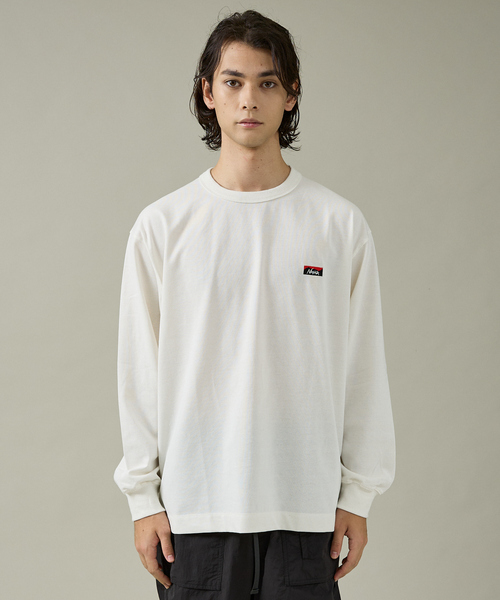 NANGA（ナンガ）の「【NANGA /ナンガ]】ECO HYBRID BOX EMBROIDERY L/STEE/ ボックスロゴ刺繍ロングTシャツ/ロゴ/長袖/ユニセックス【WEB限定】（Tシャツ/カットソー・メンズ・グレー/ホワイト/ブラック・L/M）」の18枚目の写真