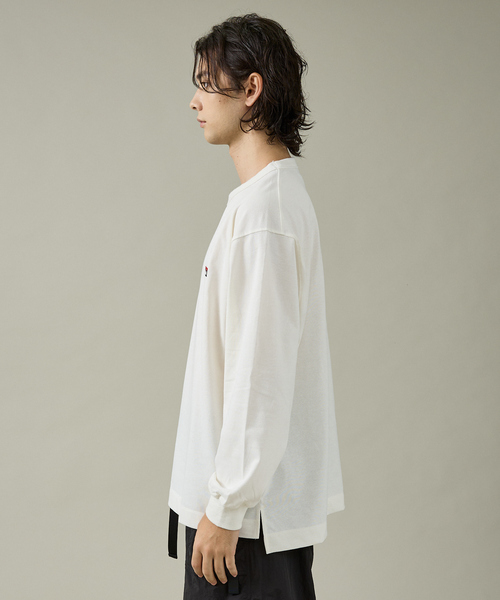 NANGA（ナンガ）の「【NANGA /ナンガ]】ECO HYBRID BOX EMBROIDERY L/STEE/ ボックスロゴ刺繍ロングTシャツ/ロゴ/長袖/ユニセックス【WEB限定】（Tシャツ/カットソー・メンズ・グレー/ホワイト/ブラック・L/M）」の19枚目の写真