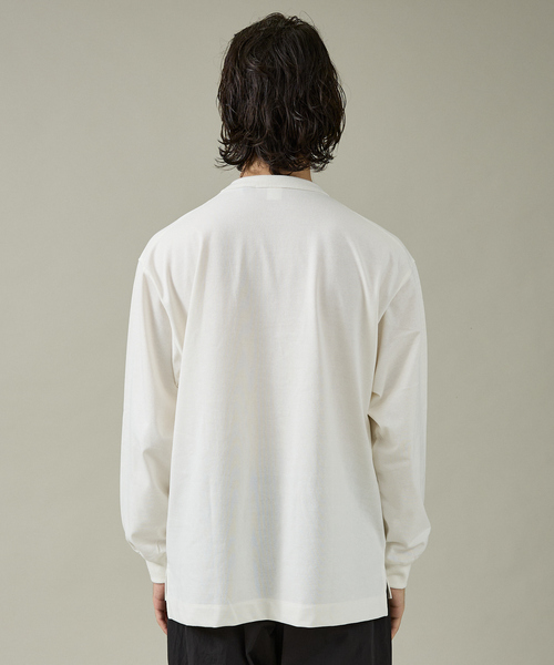 NANGA（ナンガ）の「【NANGA /ナンガ]】ECO HYBRID BOX EMBROIDERY L/STEE/ ボックスロゴ刺繍ロングTシャツ/ロゴ/長袖/ユニセックス【WEB限定】（Tシャツ/カットソー・メンズ・グレー/ホワイト/ブラック・L/M）」の20枚目の写真