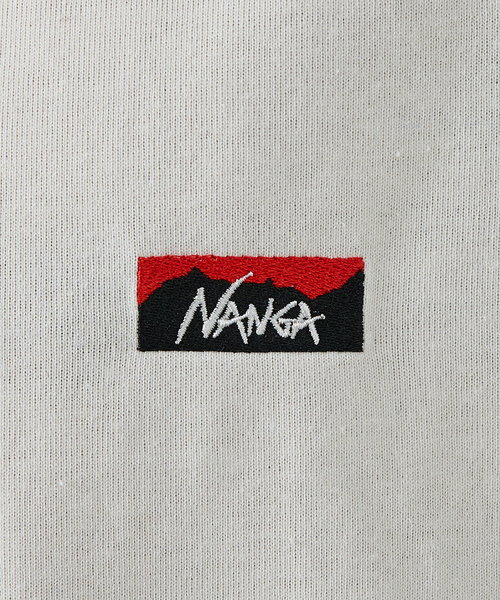 NANGA（ナンガ）の「【NANGA /ナンガ]】ECO HYBRID BOX EMBROIDERY L/STEE/ ボックスロゴ刺繍ロングTシャツ/ロゴ/長袖/ユニセックス【WEB限定】（Tシャツ/カットソー・メンズ・グレー/ホワイト/ブラック・L/M）」の12枚目の写真