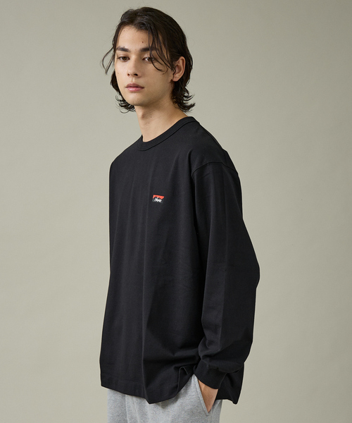 NANGA（ナンガ）の「【NANGA /ナンガ]】ECO HYBRID BOX EMBROIDERY L/STEE/ ボックスロゴ刺繍ロングTシャツ/ロゴ/長袖/ユニセックス【WEB限定】（Tシャツ/カットソー・メンズ・グレー/ホワイト/ブラック・L/M）」の14枚目の写真