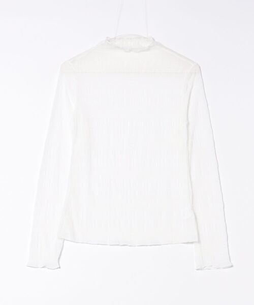 Lace Ladies（レースレディース）の「メッシュ シャーリング 長袖 ハイネック トップス（その他トップス・レディース・ホワイト/ブラック/アイボリー/パープル/ブラウン・FREE）」の8枚目の写真