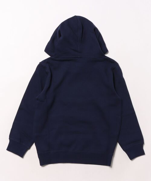 Champion(チャンピオン)の「CHAMPION/チャンピオン キッズ プルオーバー パーカー フーデッドスウェットシャツ ベーシック 裏毛 CK-Y001(パーカー・キッズ・ブラック/アイボリー/ネイビー・140cm/130cm/120cm/110cm/100cm/160cm/150cm)」の4枚目の写真