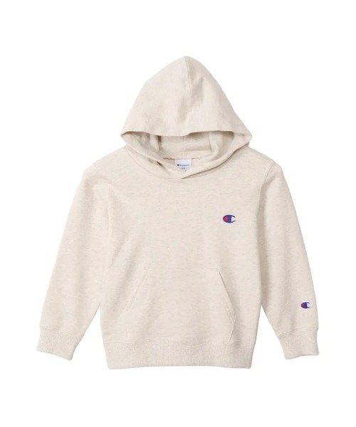 Champion(チャンピオン)の「CHAMPION/チャンピオン キッズ プルオーバー パーカー フーデッドスウェットシャツ ベーシック 裏毛 CK-Y001(パーカー・キッズ・ブラック/アイボリー/ネイビー・140cm/130cm/120cm/110cm/100cm/160cm/150cm)」の2枚目の写真