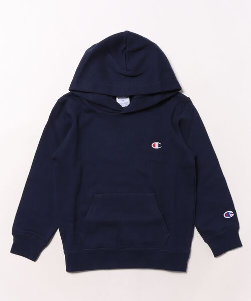Champion(チャンピオン)の「CHAMPION/チャンピオン キッズ プルオーバー パーカー フーデッドスウェットシャツ ベーシック 裏毛 CK-Y001(パーカー・キッズ・ブラック/アイボリー/ネイビー・140cm/130cm/120cm/110cm/100cm/160cm/150cm)」の16枚目の写真