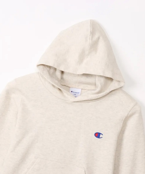 Champion(チャンピオン)の「CHAMPION/チャンピオン キッズ プルオーバー パーカー フーデッドスウェットシャツ ベーシック 裏毛 CK-Y001(パーカー・キッズ・ブラック/アイボリー/ネイビー・140cm/130cm/120cm/110cm/100cm/160cm/150cm)」の6枚目の写真