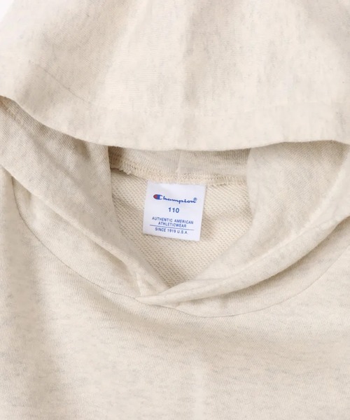Champion(チャンピオン)の「CHAMPION/チャンピオン キッズ プルオーバー パーカー フーデッドスウェットシャツ ベーシック 裏毛 CK-Y001(パーカー・キッズ・ブラック/アイボリー/ネイビー・140cm/130cm/120cm/110cm/100cm/160cm/150cm)」の7枚目の写真