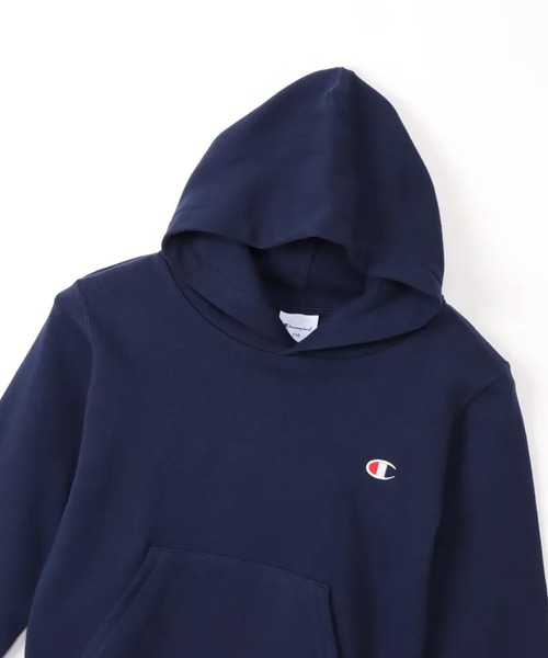 Champion(チャンピオン)の「CHAMPION/チャンピオン キッズ プルオーバー パーカー フーデッドスウェットシャツ ベーシック 裏毛 CK-Y001(パーカー・キッズ・ブラック/アイボリー/ネイビー・140cm/130cm/120cm/110cm/100cm/160cm/150cm)」の12枚目の写真