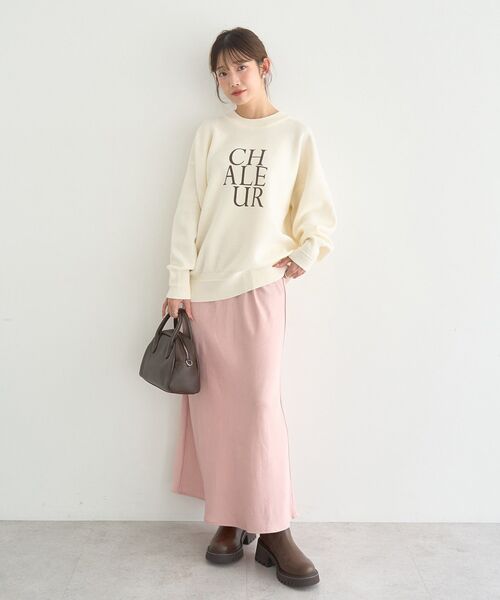 earth music&ecology（アースミュージックアンドエコロジー）の「ストレッチサテンスカート（スカート・レディース・ピンク/ブラウン/ブラック・FREE）」の20枚目の写真