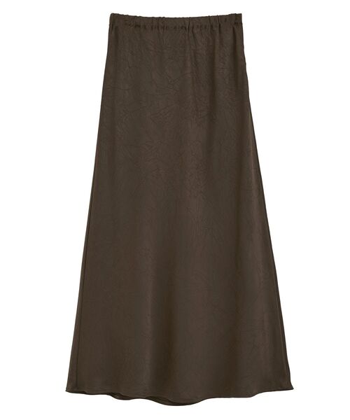 earth music&ecology（アースミュージックアンドエコロジー）の「ストレッチサテンスカート（スカート・レディース・ピンク/ブラウン/ブラック・FREE）」の5枚目の写真