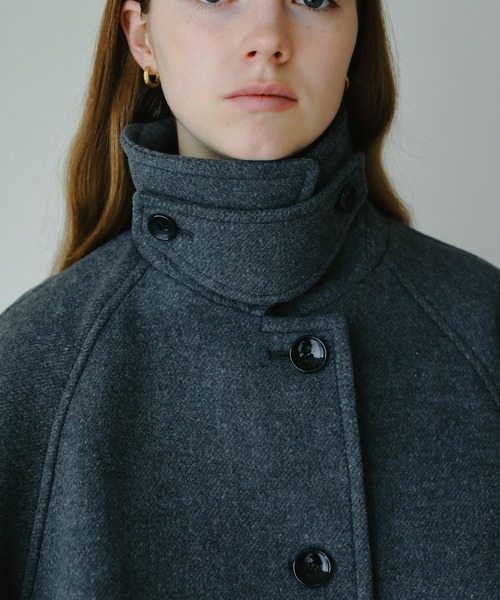 A part by（アパートバイ）の「スーパー100ステンカラーコート（ステンカラーコート・レディース・ベージュ/チャコールグレー・FREE）」の4枚目の写真