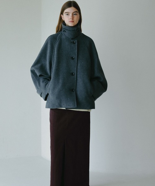 スーパー100S ウールオーバーステンカラーコート city（シティ）の「【CITY】スーパー100S ウールオーバーステンカラー