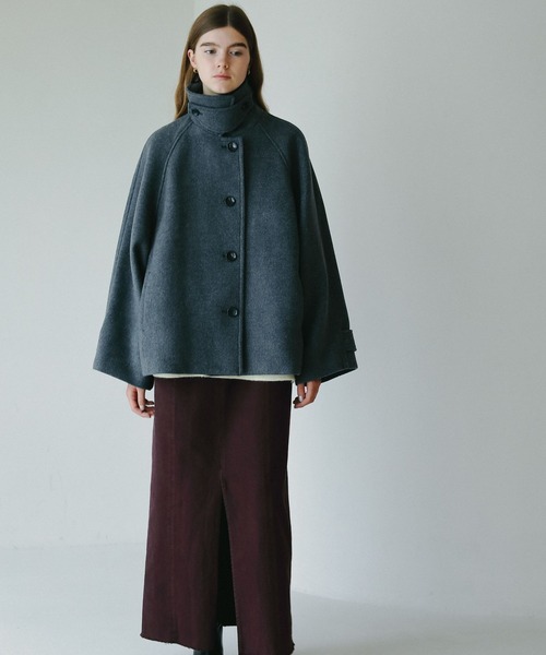 A part by（アパートバイ）の「スーパー100ステンカラーコート（ステンカラーコート・レディース・ベージュ/チャコールグレー・FREE）」の7枚目の写真