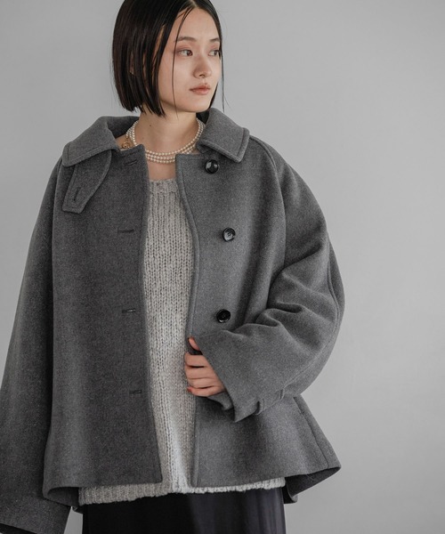 A part by（アパートバイ）の「スーパー100ステンカラーコート（ステンカラーコート・レディース・ベージュ/チャコールグレー・FREE）」の14枚目の写真