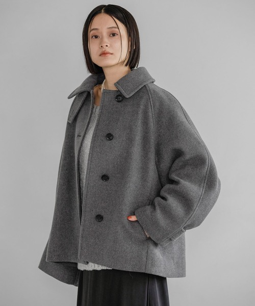 A part by（アパートバイ）の「スーパー100ステンカラーコート（ステンカラーコート・レディース・ベージュ/チャコールグレー・FREE）」の17枚目の写真