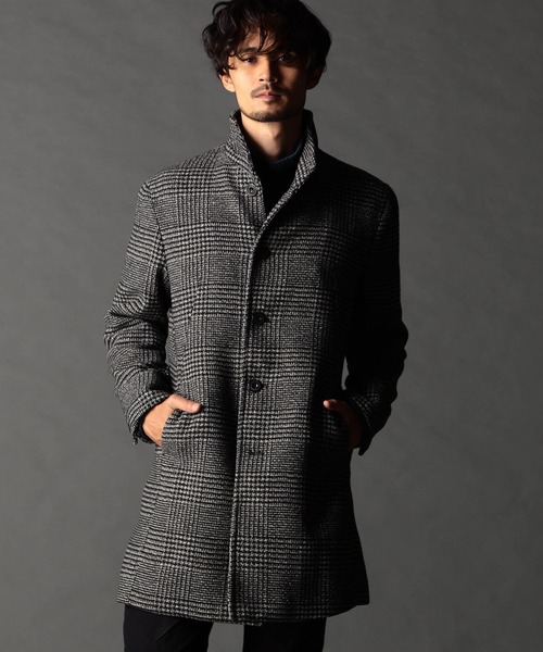 NICOLE CLUB FOR MEN(ニコルクラブフォーメン)の「アラカルトハイブリットメルトン スタンドコート(その他アウター・メンズ・その他2/その他1/ライトグレー/ブラック・XX-LARGE/X-LARGE/LARGE/MEDIUM)」の1枚目の写真