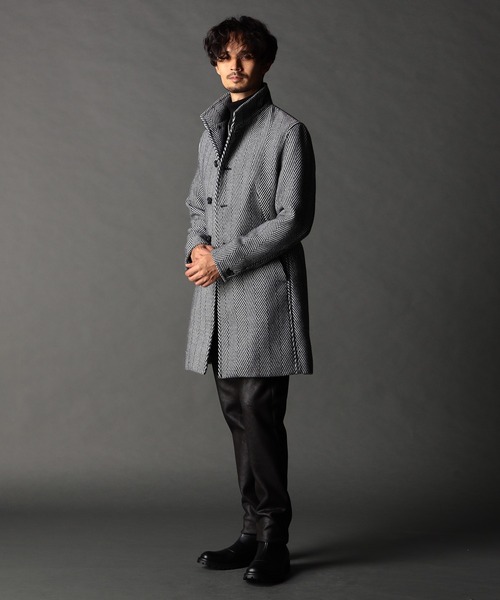 アラカルトハイブリットメルトン スタンドコート（その他アウター