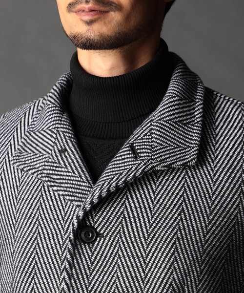 NICOLE CLUB FOR MEN(ニコルクラブフォーメン)の「アラカルトハイブリットメルトン スタンドコート(その他アウター・メンズ・その他2/その他1/ライトグレー/ブラック・XX-LARGE/X-LARGE/LARGE/MEDIUM)」の12枚目の写真