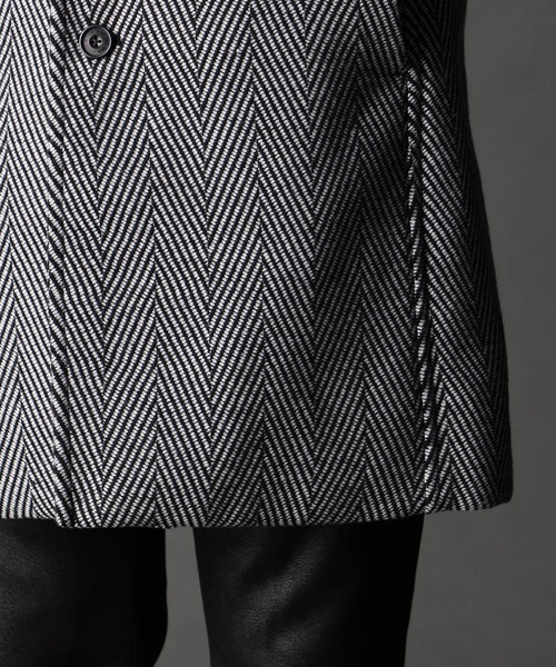 NICOLE CLUB FOR MEN(ニコルクラブフォーメン)の「アラカルトハイブリットメルトン スタンドコート(その他アウター・メンズ・その他2/その他1/ライトグレー/ブラック・XX-LARGE/X-LARGE/LARGE/MEDIUM)」の15枚目の写真