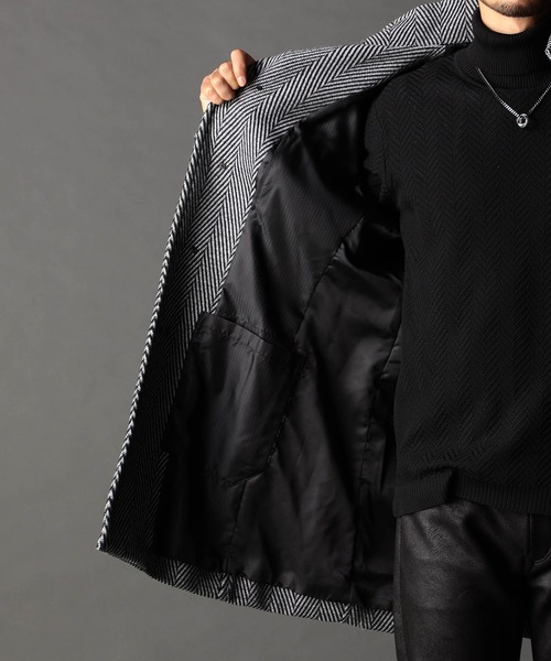 NICOLE CLUB FOR MEN(ニコルクラブフォーメン)の「アラカルトハイブリットメルトン スタンドコート(その他アウター・メンズ・その他2/その他1/ライトグレー/ブラック・XX-LARGE/X-LARGE/LARGE/MEDIUM)」の17枚目の写真