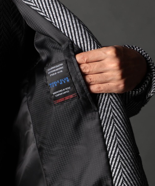 NICOLE CLUB FOR MEN(ニコルクラブフォーメン)の「アラカルトハイブリットメルトン スタンドコート(その他アウター・メンズ・その他2/その他1/ライトグレー/ブラック・XX-LARGE/X-LARGE/LARGE/MEDIUM)」の19枚目の写真