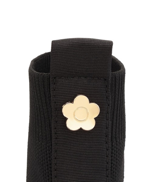 メタルデイジーニット ブーツ（ブラック） MARY QUANT ONLINE SHOP｜マリークヮントオンラインショップ