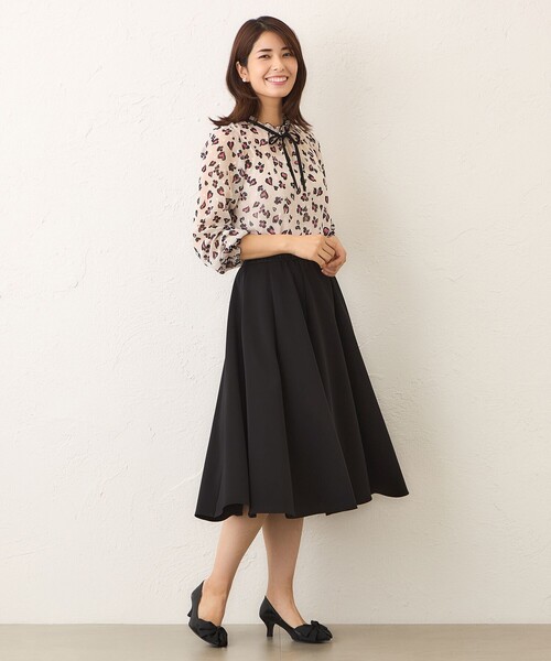 TO BE CHIC(トゥー ビー シック)の「マットストレッチダンボール スカート(スカート・レディース・ブラック/ピンク系その他2・40/42)」の9枚目の写真