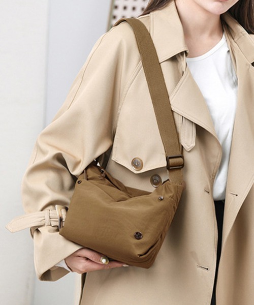Miniministore(ミニミニストア)の「ミニショルダーバッグ 軽量斜めがけバッグ(ショルダーバッグ・レディース・アイボリー/ブラック/カーキ/キャメル/ラベンダー/ベージュ・FREE)」の6枚目の写真