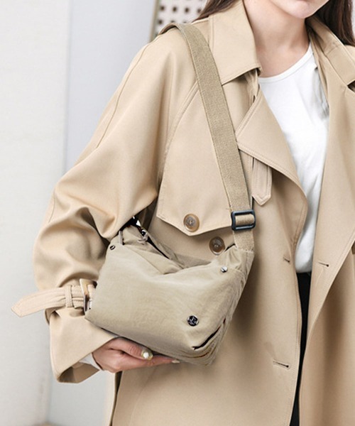 Miniministore(ミニミニストア)の「ミニショルダーバッグ 軽量斜めがけバッグ(ショルダーバッグ・レディース・アイボリー/ブラック/カーキ/キャメル/ラベンダー/ベージュ・FREE)」の14枚目の写真