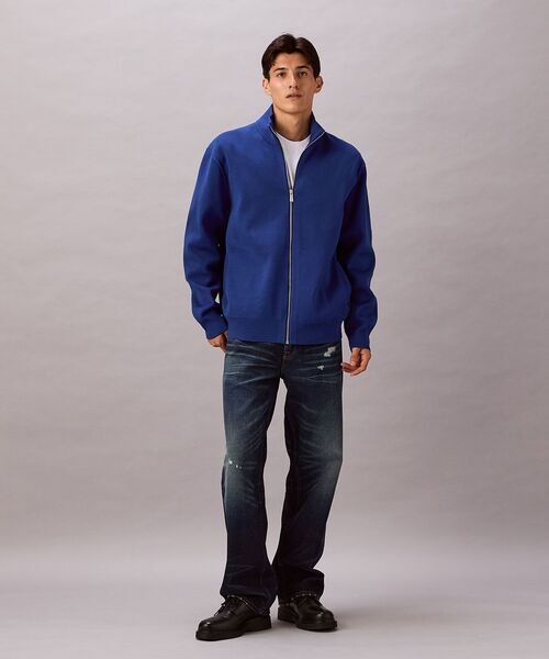 Calvin Klein（カルバン・クライン）の「フルジップ ニット（ニット/セーター・メンズ・ネイビー/ブラック・L/M/S）」の4枚目の写真