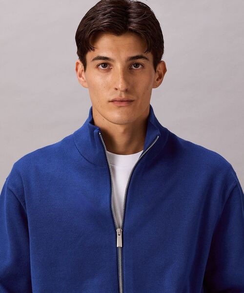 Calvin Klein（カルバン・クライン）の「フルジップ ニット（ニット/セーター・メンズ・ネイビー/ブラック・L/M/S）」の5枚目の写真