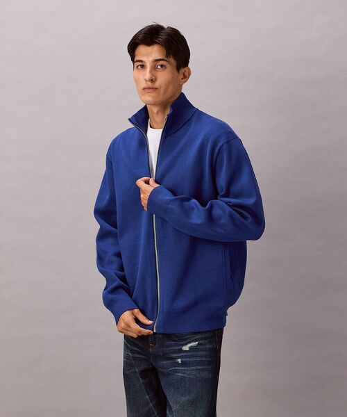 Calvin Klein（カルバン・クライン）の「フルジップ ニット（ニット/セーター・メンズ・ネイビー/ブラック・L/M/S）」の3枚目の写真