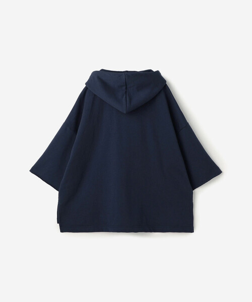 Sanca（サンカ）の「Sanca | フリース メキシカンパーカー WOMEN（スウェット・レディース・ネイビー/オフホワイト・0）」の4枚目の写真