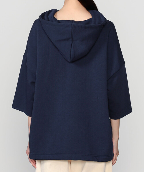 Sanca（サンカ）の「Sanca | フリース メキシカンパーカー WOMEN（スウェット・レディース・ネイビー/オフホワイト・0）」の11枚目の写真