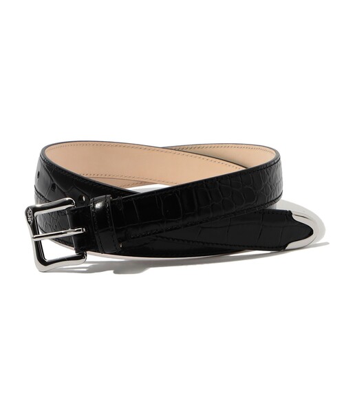 J&M Davidson（ジェイアンドエムデヴィッドソン）の「J&M DAVIDSON ENVELOPE BUCKLE TIP END 25MM（ベルト・メンズ・ブラック/ダークブラウン・95/90/85/80）」の3枚目の写真