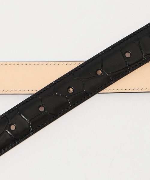 J&M Davidson（ジェイアンドエムデヴィッドソン）の「J&M DAVIDSON ENVELOPE BUCKLE TIP END 25MM（ベルト・メンズ・ブラック/ダークブラウン・95/90/85/80）」の5枚目の写真